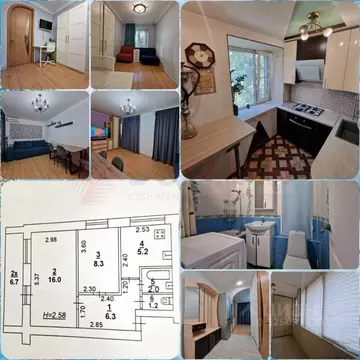 2-к кв. Ростовская область, Ростов-на-Дону просп. 40-летия Победы, ...