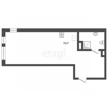 Студия Тюменская область, Тюмень ул. Тимофея Чаркова, 83 (38.2 м)