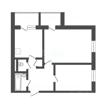 2-к кв. Тверская область, Тверь Молодежный бул., 14 (55.1 м)
