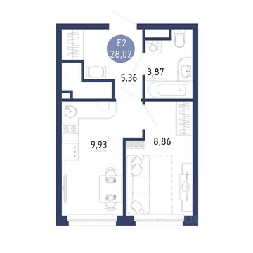 1-к кв. Рязанская область, Рязанский муниципальный округ, с. Дядьково ...