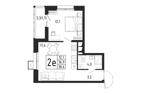 1-к кв. Московская область, Химки Клязьма-Старбеево мкр, Международный ...