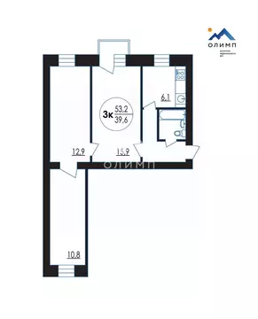 3-к кв. Вологодская область, Вологда Козленская ул., 13А (53.2 м)