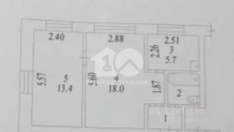 2-к кв. Новосибирская область, Бердск ул. Ленина, 14 (42.0 м)