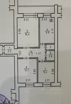3-к кв. Удмуртия, Ижевск Ракетная ул., 36 (62.5 м)