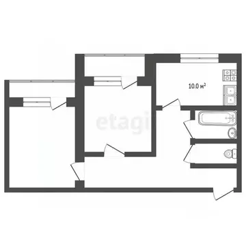 2-к кв. Хабаровский край, Хабаровск Воронежское ш., 13/3 (52.1 м)