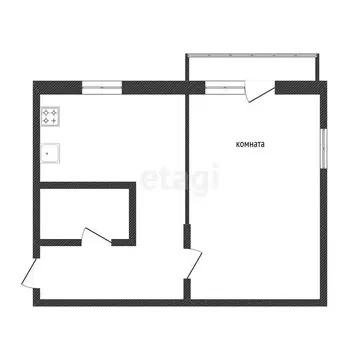 1-комнатная квартира: Улан-Удэ, улица Жердева, 120 (35.2 м)