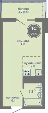 Студия Пермский край, Пермь ш. Космонавтов, 309Ак1 (24.9 м)