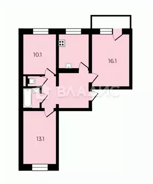 3-к кв. Липецкая область, Липецк ул. Достоевского, 71 (64.3 м)