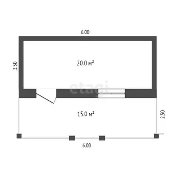 Дом в Первомайское, Парашютное поле (20 м)