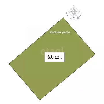 Участок в Новосибирская область, Бердск Отрадное СНТ, ул. 1-я (6.0 ...