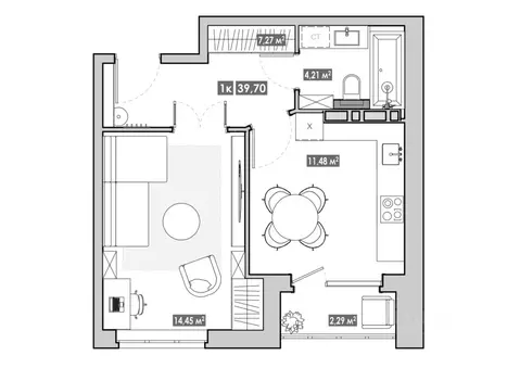 1-к кв. Приморский край, Артем  (39.7 м)