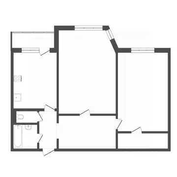 2-к кв. Тюменская область, Тюмень Народная ул., 4к4 (73.9 м)