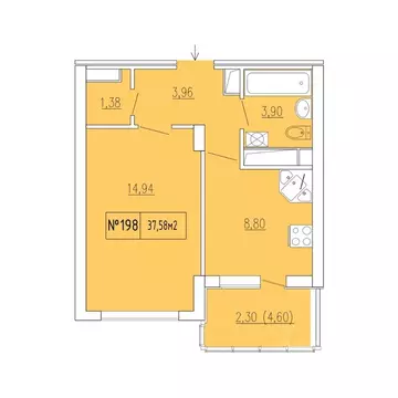 1-к кв. Крым, Феодосия ул. Грина, 45 (35.28 м)