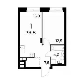 1-к кв. Нижегородская область, Нижний Новгород Березовский мкр,  (39.5 ...