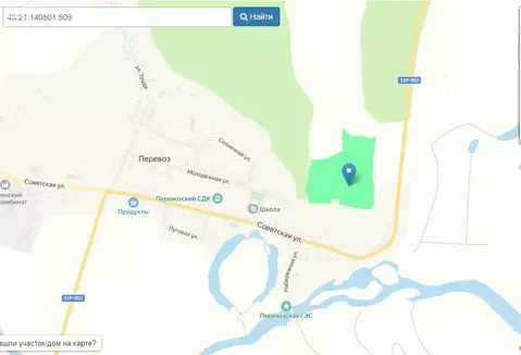 Участок в Нолинский район, деревня Перевоз (760.43 м)