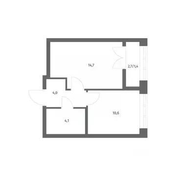 1-к кв. Ленинградская область, Ломоносовский район, Аннинское ...