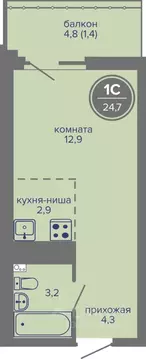 Студия Пермский край, Пермь ш. Космонавтов, 309Ак1 (24.7 м)