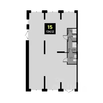 Офис в Тюменская область, Тюмень ул. Андрея Приказнова, 2 (134 м)