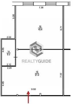 Помещение свободного назначения в Москва ул. Водников, 2 (119 м)