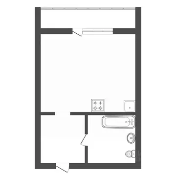 Студия Амурская область, Благовещенск Заводская ул., 2 (28.0 м)
