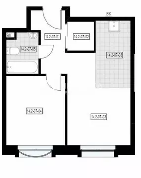 2-комнатная квартира: Москва, улица Академика Королёва, 21 (45 м)