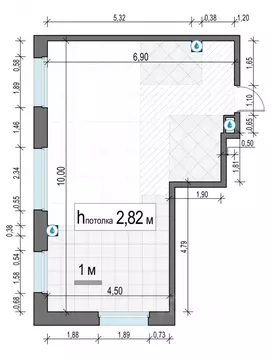 2-к кв. Московская область, Мытищи Белый Grad жилой комплекс (54.2 м)