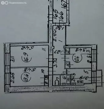 3-комнатная квартира: Санкт-Петербург, проспект Тореза, 102к5 (63.8 м)