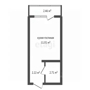 Студия Воронежская область, Воронеж ул. Гаршина, 25к4 (17.17 м)