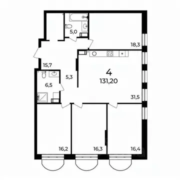 4-к кв. Нижегородская область, Нижний Новгород ул. Воровского, 8 ...