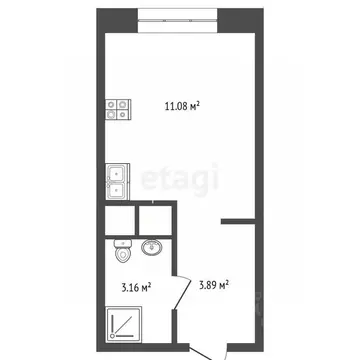 Студия Тюменская область, Тюмень Интернациональная ул., 199к9 (18.2 м)