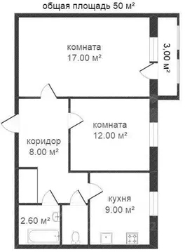 2-к кв. Костромская область, Кострома Давыдовский-3 мкр, 22 (52.0 м)