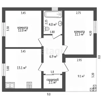 Дом в Калужская область, Ферзиковский муниципальный округ, д. ...