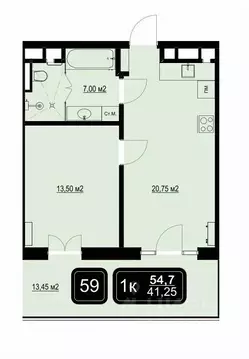 1-к кв. Краснодарский край, Анапа Пионерский просп. (54.7 м)