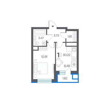 1-к кв. Рязанская область, Рязанский район, Дядьковское с/пос, с. ...