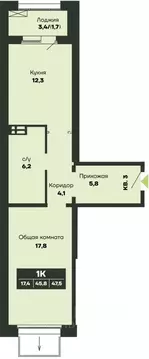 1-к кв. Новосибирская область, Новосибирск Гренландия жилой комплекс ...