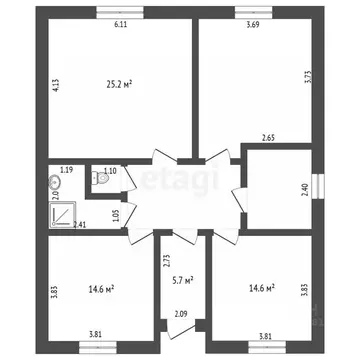 Дом в Ростовская область, Ростов-на-Дону Облачная ул. (120 м)