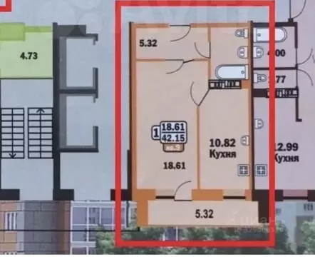 1-к кв. Челябинская область, Челябинск просп. Краснопольский, 19А ...