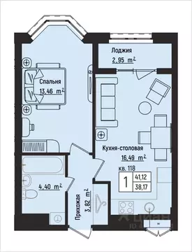 1-к кв. Нижегородская область, Нижний Новгород Литературная ул., 5 ...
