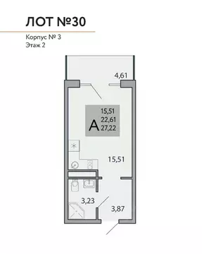 1-к кв. Крым, Ялта муниципальный округ, Виноградное пгт Космос Стей ...