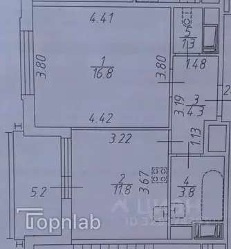 1-к кв. Санкт-Петербург аллея Арцеуловская, 17 (38.0 м)