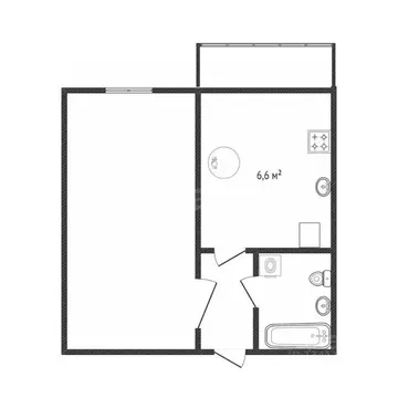 1-к кв. Белгородская область, Белгород ул. Макаренко, 4а (31.4 м)