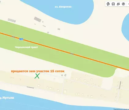 Участок в Омская область, Омский район, Ачаирское с/пос, пос. ...