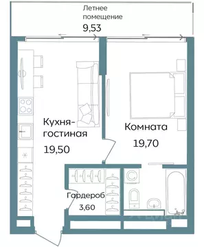 2-к кв. Крым, Саки ул. Морская (52.33 м)