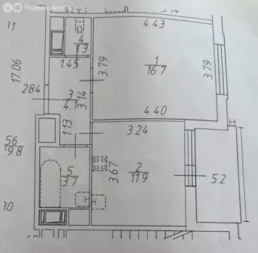 1-комнатная квартира: Санкт-Петербург, Арцеуловская аллея, 19 (37.7 м)