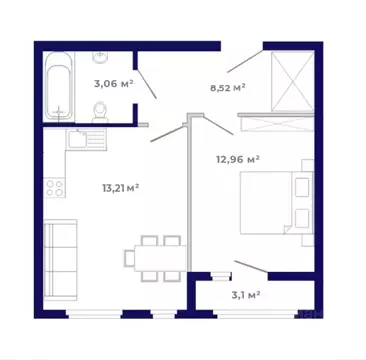 1-к кв. Иркутская область, Иркутский муниципальный округ, Маркова рп, ...