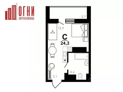 Студия Нижегородская область, Нижний Новгород Коломенская ул., 8к4 ...