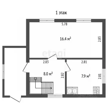 Дом в Ярославская область, Ростовский муниципальный округ, Семибратово ...
