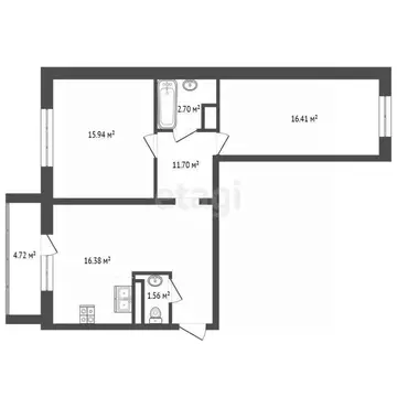 3-к кв. Челябинская область, Челябинский городской округ, пос. ...