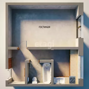 1-к кв. Ярославская область, Ярославль ул. Урицкого, 60 (30.2 м)