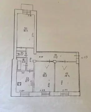 3-к кв. Кировская область, Киров Октябрьский просп., 3 (79.1 м)